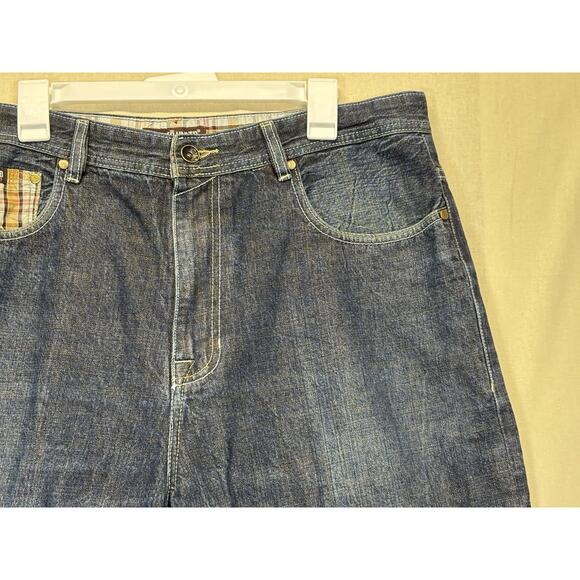 Ecko Unltd Men’s Size 38 Baggy Denim Shorts Hip-Hop Streetwear Blue - Picture 5 of 10